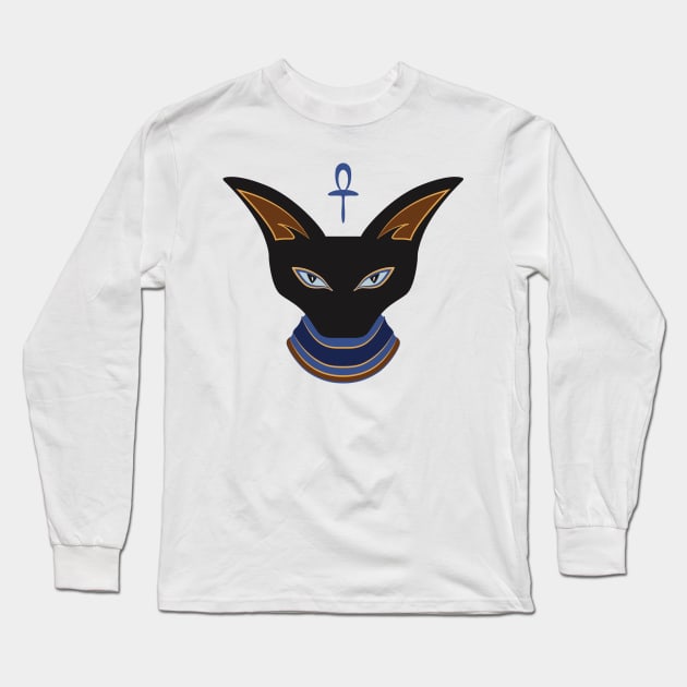 Bastet Figure (2) Long Sleeve T-Shirt by Kat C.